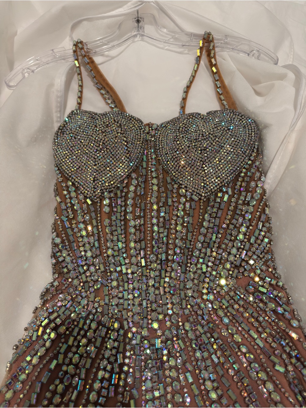Portia & Scarlett Heart Neckline Embellished Mini Dress - Picture 6 of 11